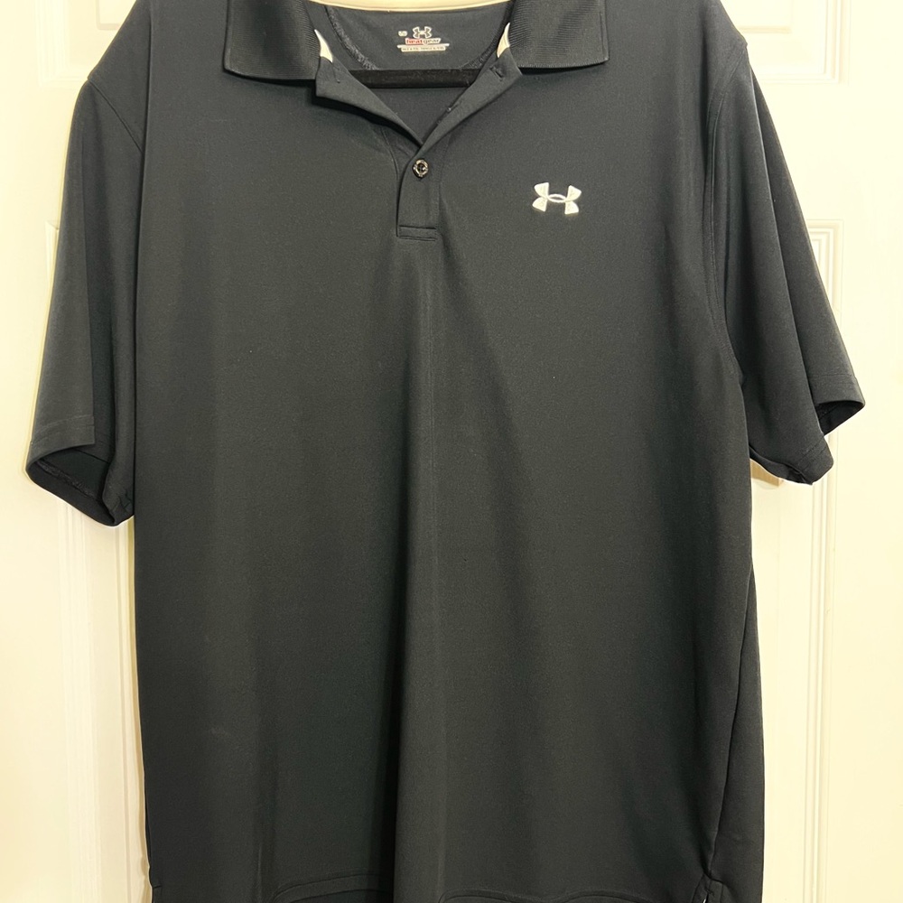 Under Armour Men's Black Polo Shirt